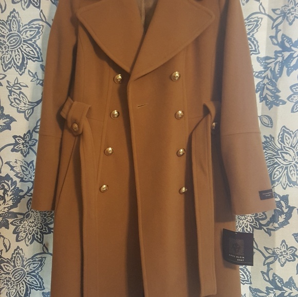 anne klein wool cashmere blend coat